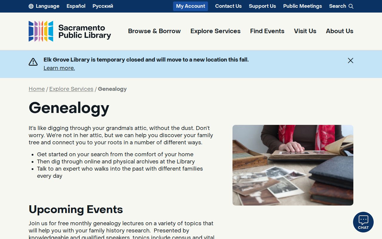 Elk Grove city directory genealogy resources and library databases