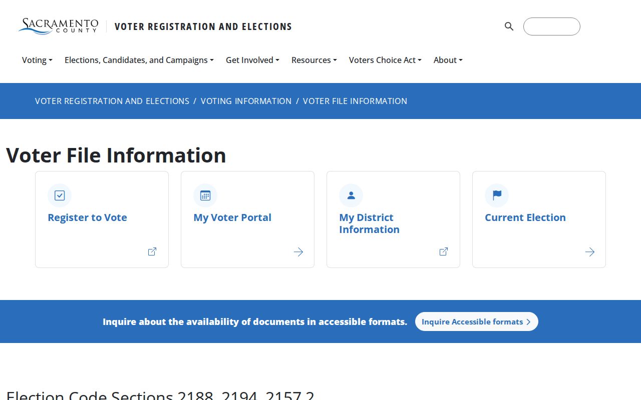 Elk Grove neighbors Sacramento County voter file information