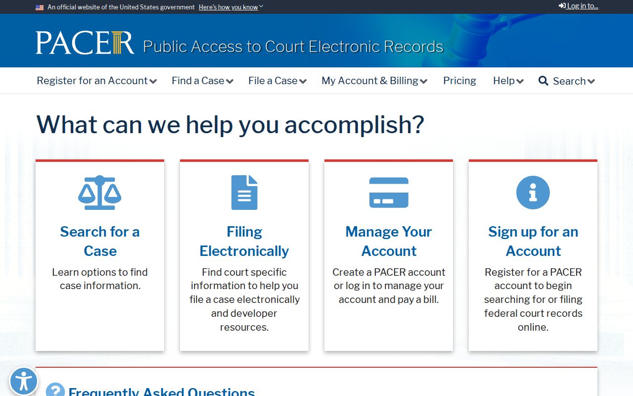 Elk Grove previous residents research and federal case locator reference