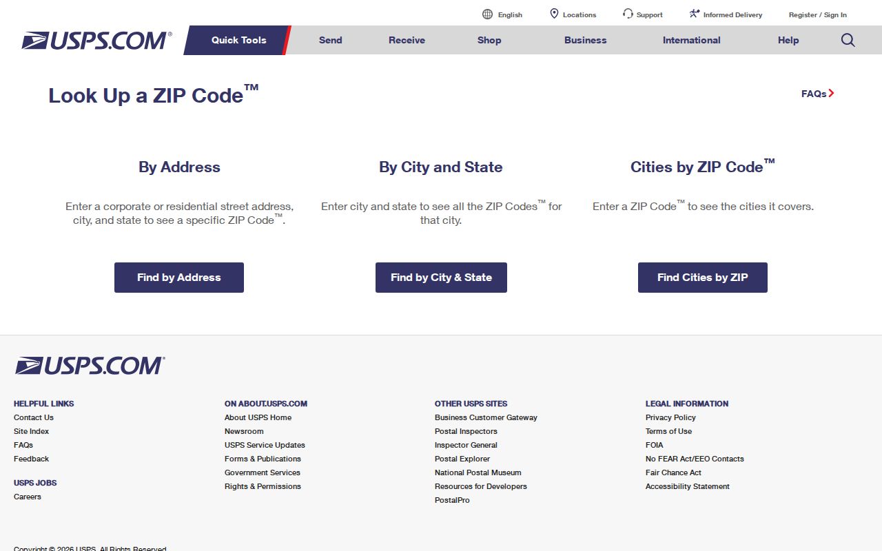 Elk Grove ZIP code USPS address lookup