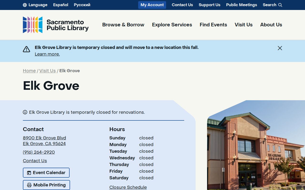 Elk Grove ZIP code local library research
