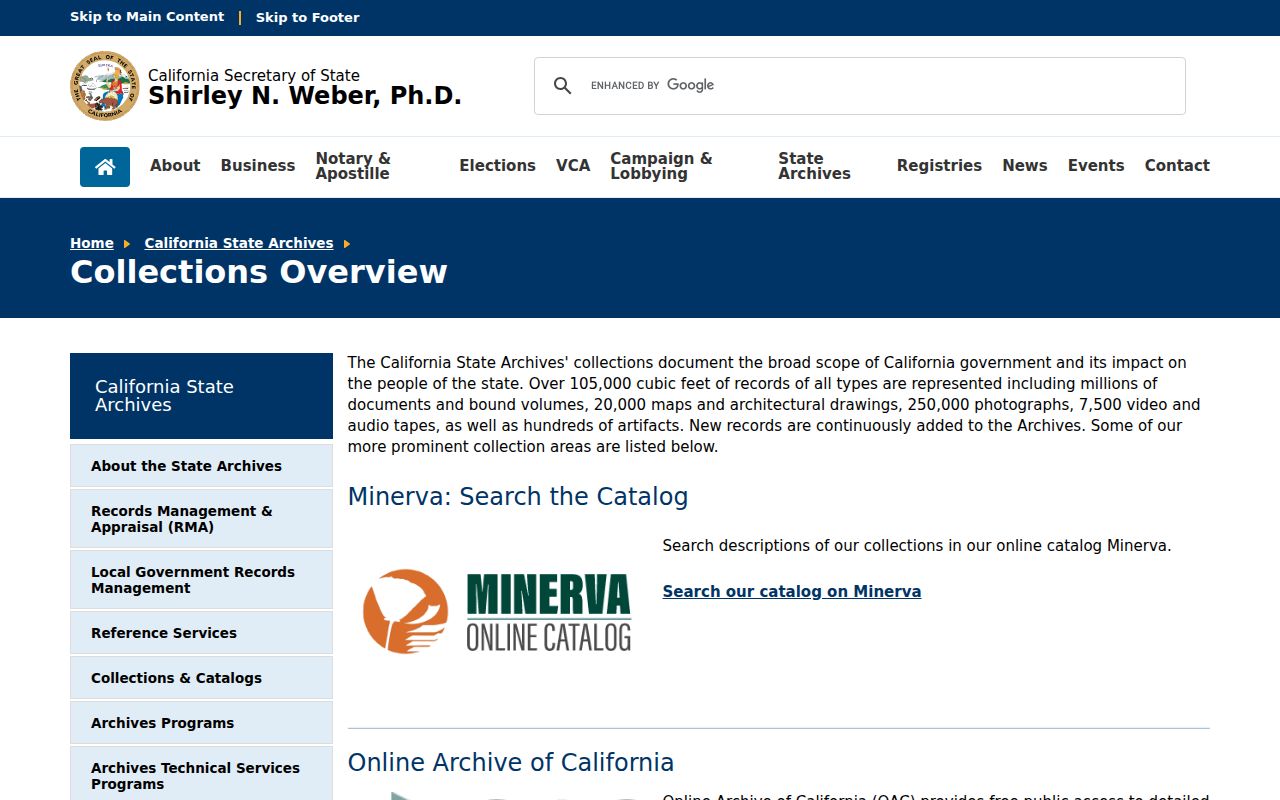 Elk Grove ZIP code California State Archives collections